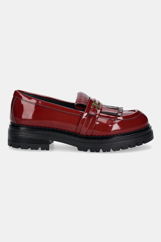 Elisabetta Franchi gyerek mokaszin F4A4.E0400 burgundia AW25