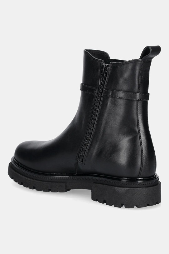 Fete Elisabetta Franchi cizme chelsea din piele pentru copii F4A5.E0441 negru