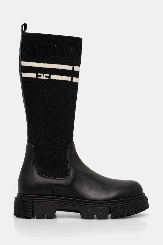 Dječje čizme Elisabetta Franchi F4A6.E0427 crna AW25