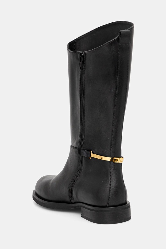 Дівчинка Дитячі шкіряні чоботи Elisabetta Franchi F4A6.E0449 чорний