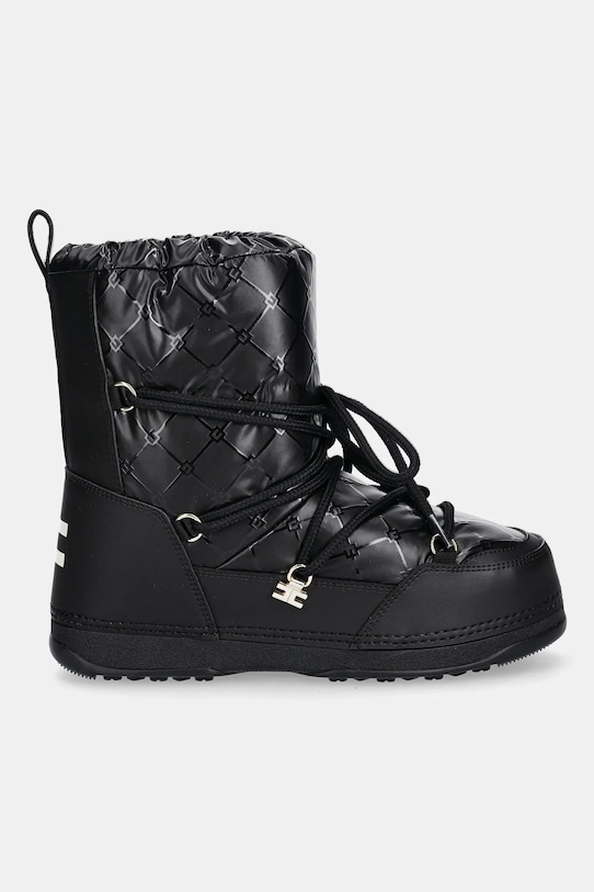 Elisabetta Franchi stivali da neve bambini F4A6.E0457.35.38 nero AW25