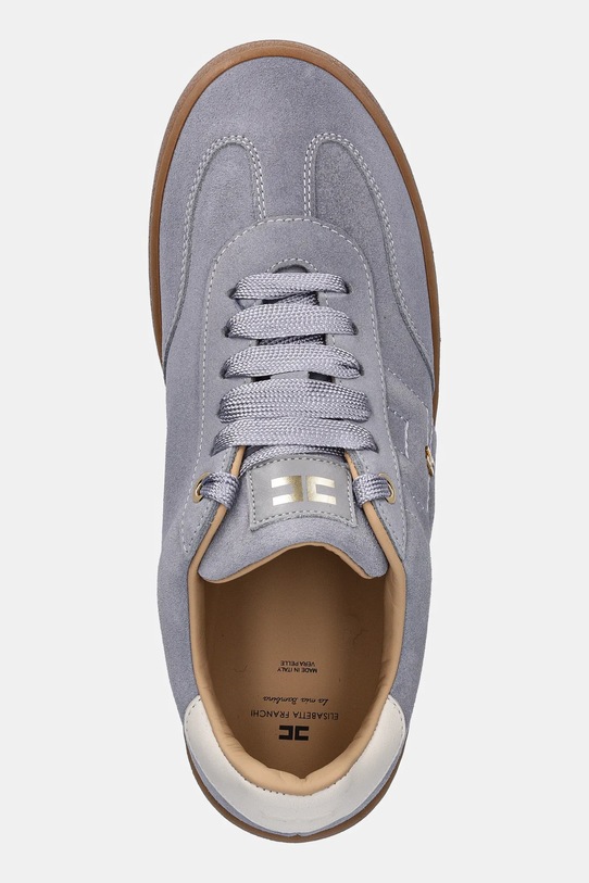 Elisabetta Franchi sneakersy zamszowe dziecięce niebieski F4A9.E0340