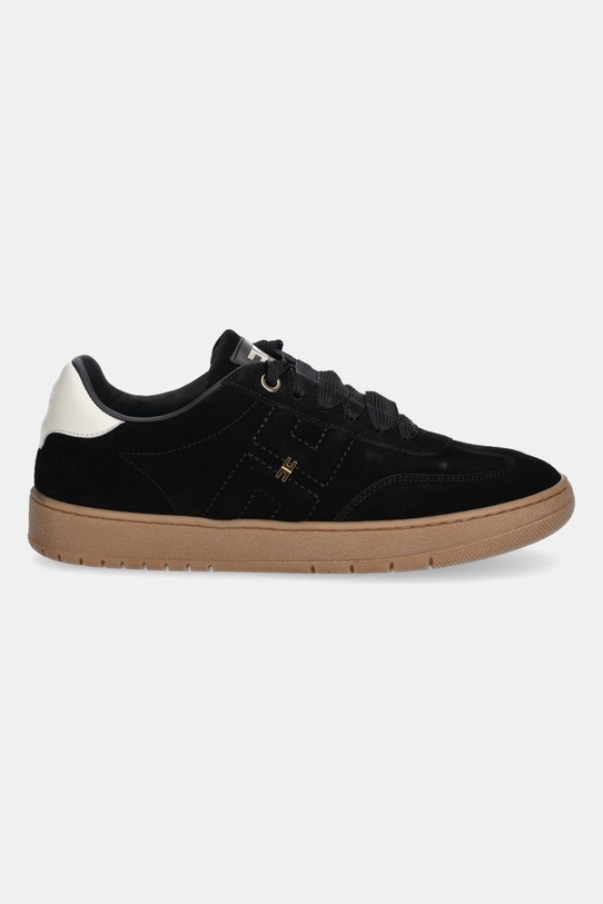 Elisabetta Franchi sneakersy zamszowe dziecięce F4A9.E0340 czarny AW25