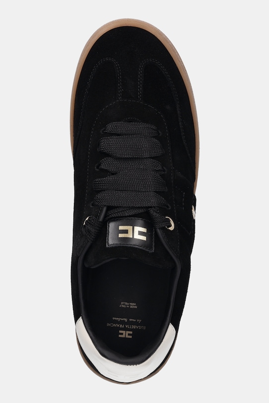 Elisabetta Franchi sneakersy zamszowe dziecięce czarny F4A9.E0340