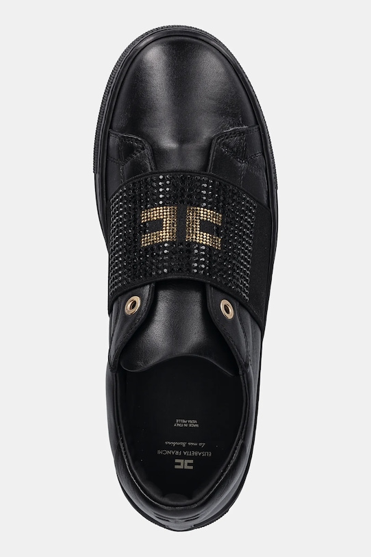 Elisabetta Franchi teniși din piele copii negru F4A9.E0355