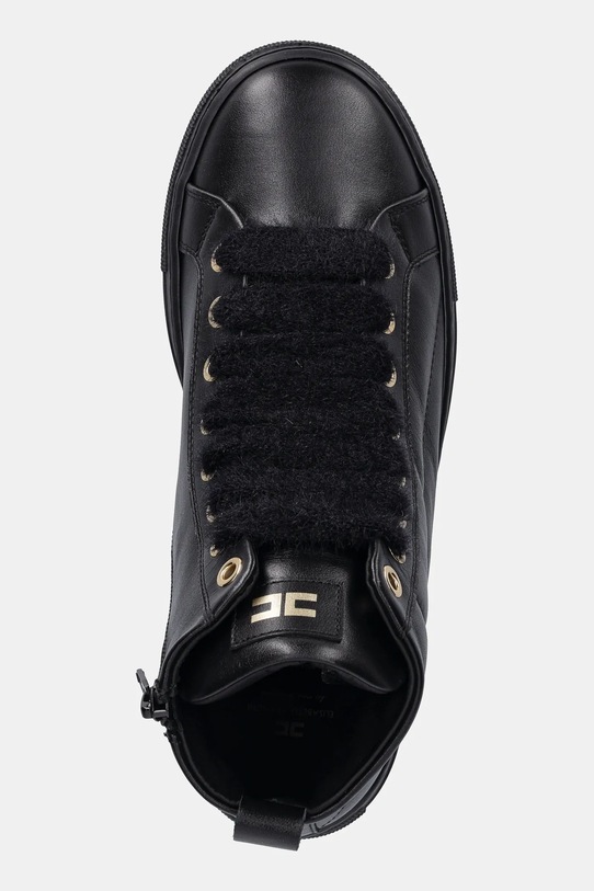 Elisabetta Franchi sneakersy skórzane dziecięce czarny F4A9.E0362