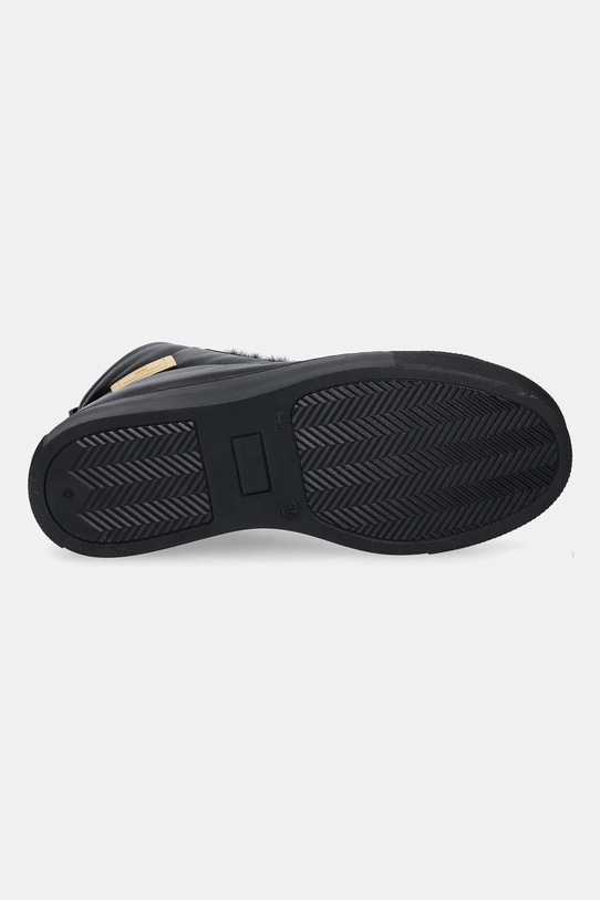 Elisabetta Franchi sneakersy skórzane dziecięce F4A9.E0362 czarny
