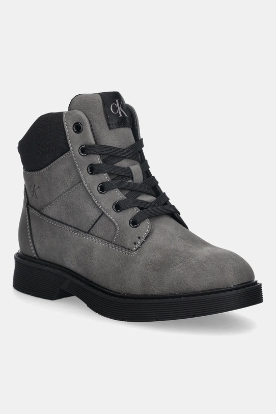 Calvin Klein Jeans botki dziecięce syntetyczny szary V3X5.83188.30.34