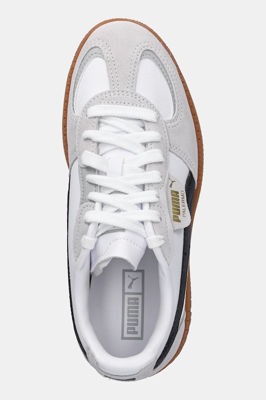 Puma teniși din piele copii Palermo Moda Jr alb 398855