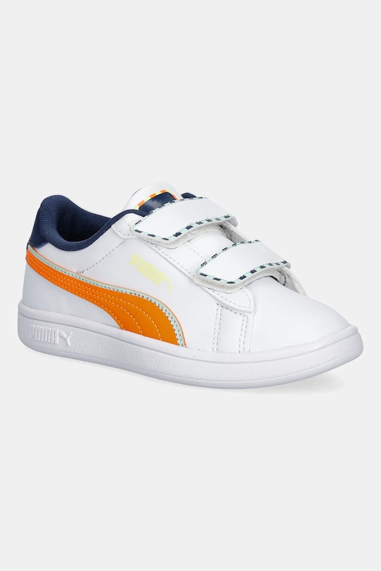 Puma sneakers pentru copii Puma Smash 3.0 Playdate V PS Planet friendly alb 402830