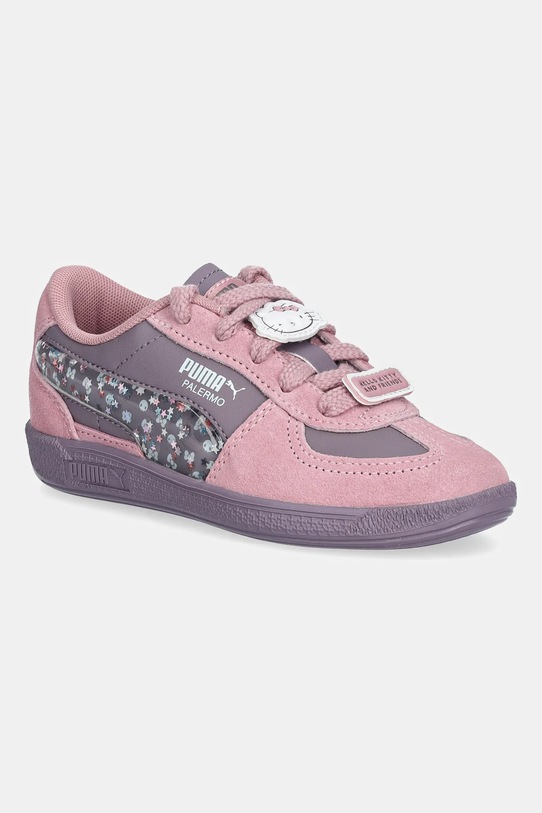 Puma sneakersy dziecięce Palermo HK&FR 2 imitacja skóry licowej różowy 403389