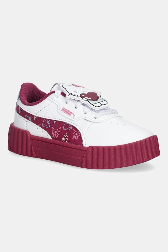 Puma sneakersy dziecięce Carina 3.0 HK&FR 2 Postacie z bajek biały 403395