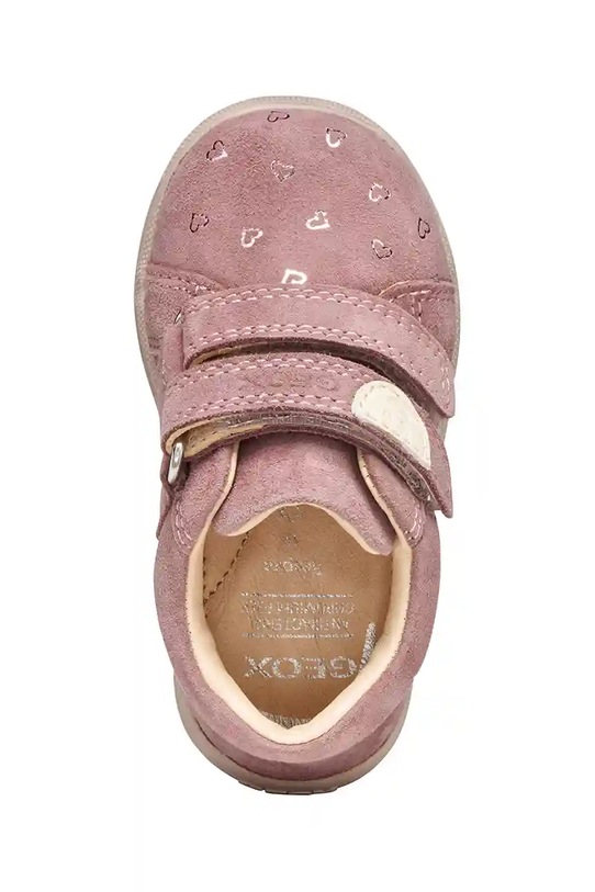 Παιδικά κλειστά παπούτσια σουέτ Geox MACCHIA B164PA.00721.18.26 ροζ