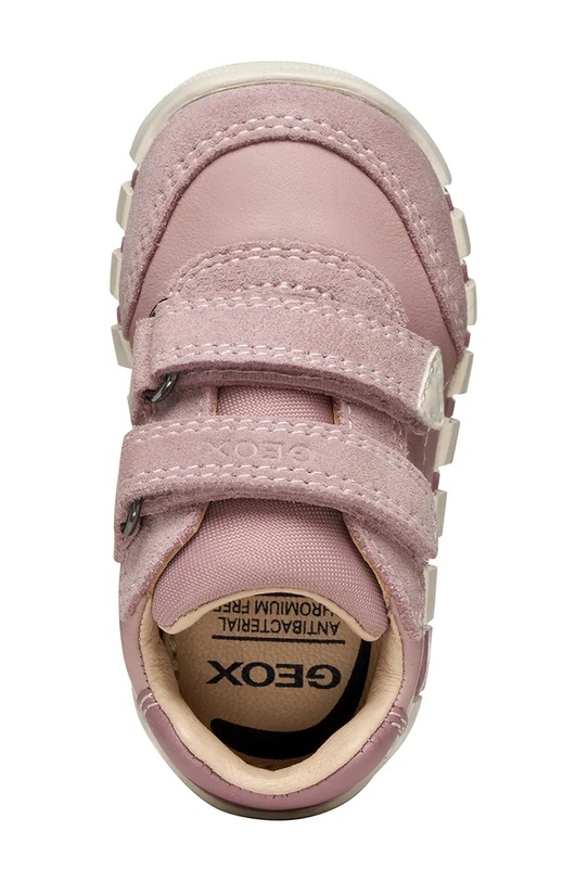 Geox sneakersy skórzane dziecięce IUPIDOO B5658C.08522.18.26 różowy