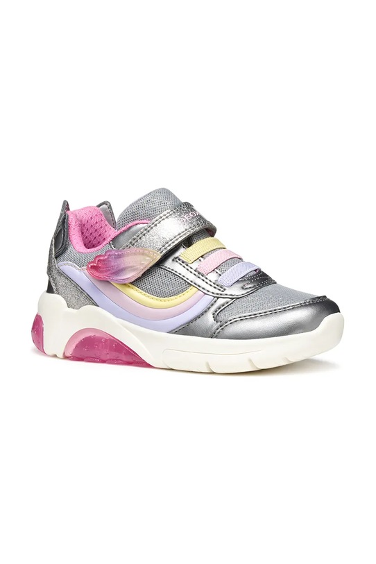 Geox sneakers pentru copii FADINLIGHT textil argintiu J55M4A.0AJGN.32.35