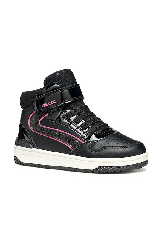 Geox sneakersy dziecięce WASHIBA imitacja skóry licowej czarny J56HXA.05402.24.27