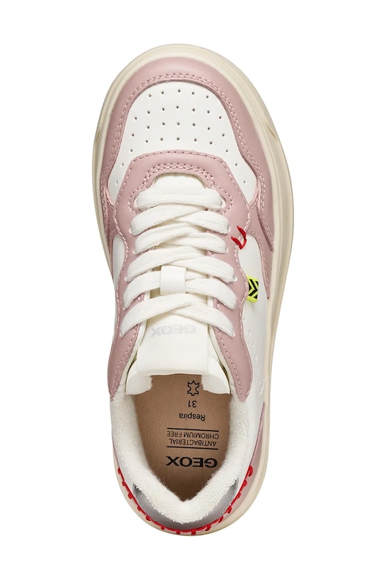 Geox sneakers pentru copii LESTRELLA J56NLC.000BC.36.39 alb