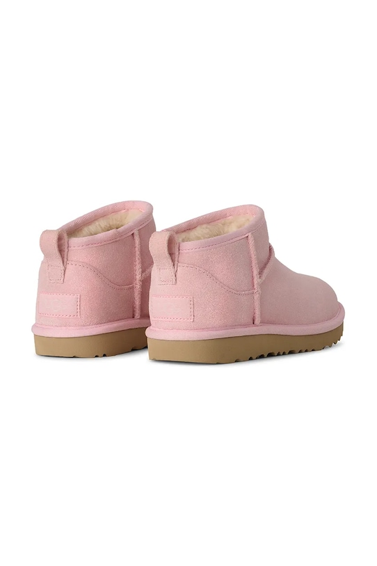 Dziewczynka UGG buty zimowe skórzane dziecięce CLASSIC ULTRA MINI DAZZLE 1171291K.G różowy