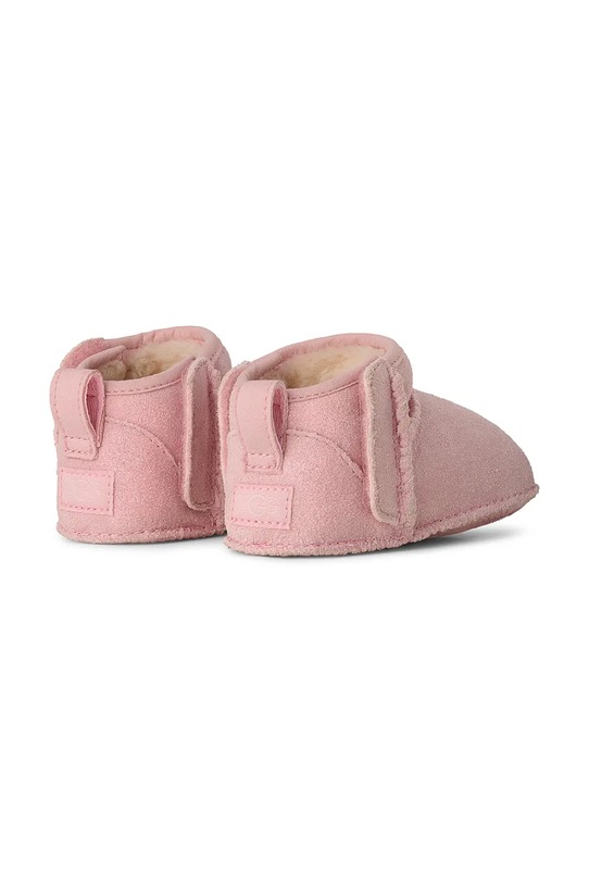 Dziewczynka UGG buty zimowe zamszowe niemowlęce CLASSIC ULTRA MINI DAZZLE 1174111I.G różowy