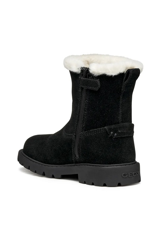 Geox pantofi de iarnă din nubuc pentru copii SHAYLAX negru J46EYA.00022.26.27