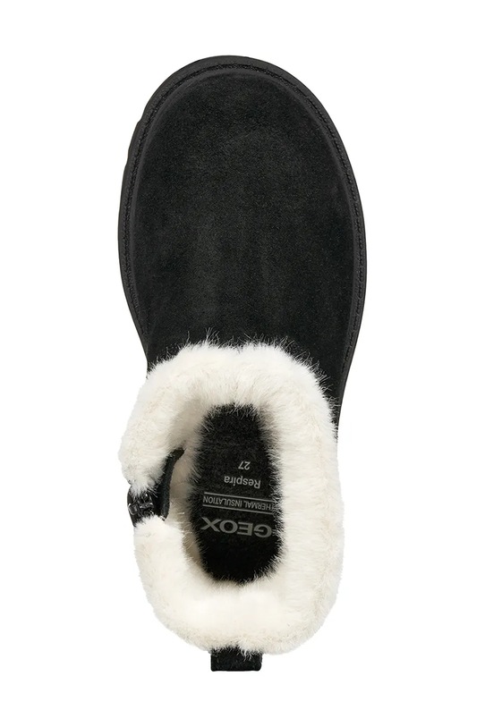 Geox pantofi de iarnă din nubuc pentru copii SHAYLAX J46EYA.00022.26.27 negru