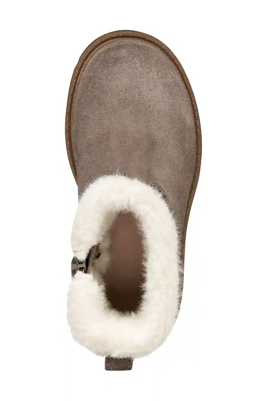 Geox pantofi de iarnă din nubuc pentru copii SHAYLAX J46EYA.00022.28.35 maro