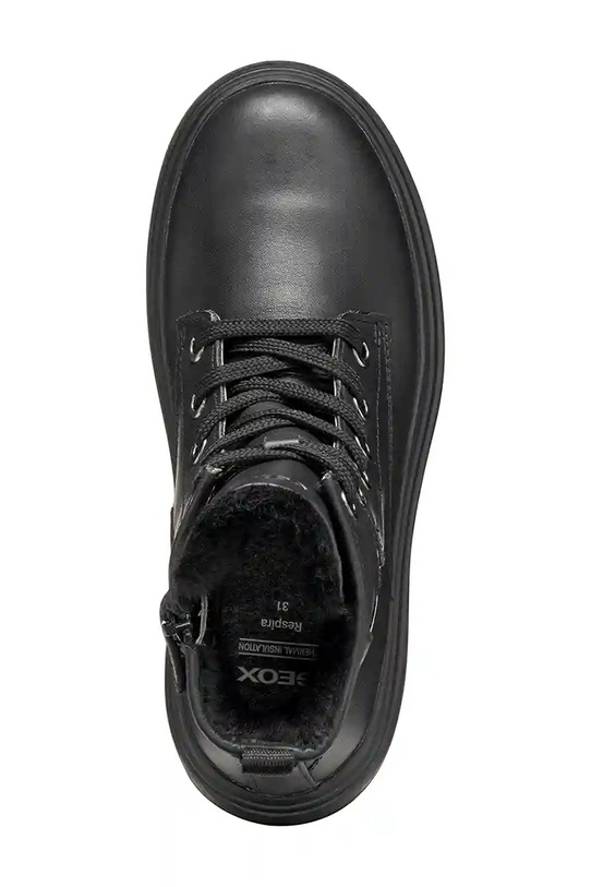 Детски кожени зимни обувки Geox KIDDARTAH J56MGG.08566.28.35 черен