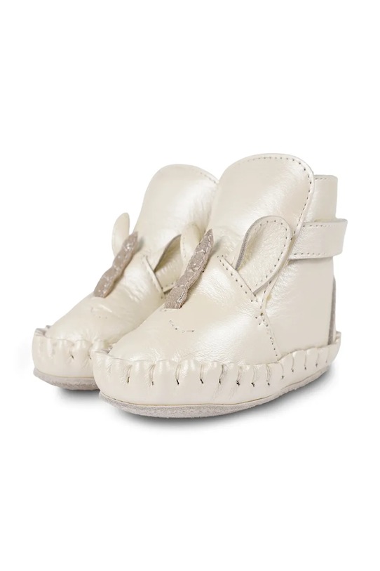 Dziewczynka Donsje buty skórzane niemowlęce Ynzi Booties Unicorn 1042302 beżowy