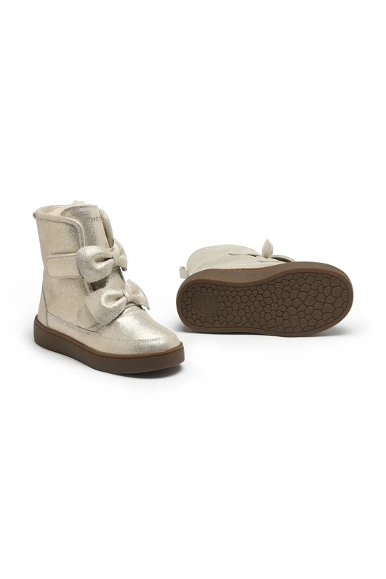 Donsje buty zimowe skórzane dziecięce Isa Exclusive Boots 2024200.29.33 srebrny AW25