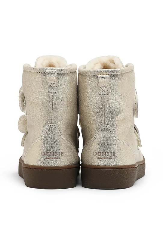 Donsje buty zimowe skórzane dziecięce Isa Exclusive Boots 2024200.29.33 srebrny