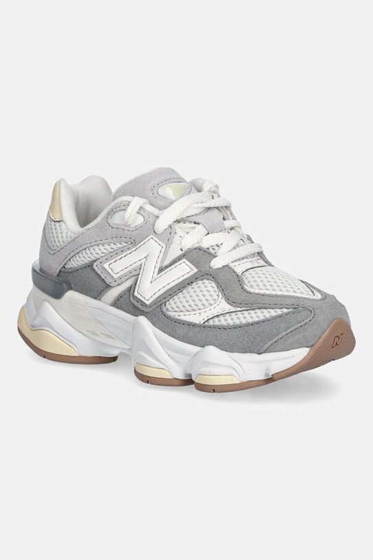 New Balance sneakersy zamszowe dziecięce 9060 skóra zamszowa szary PC9060AB