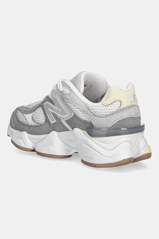 Dziewczynka New Balance sneakersy zamszowe dziecięce 9060 PC9060AB szary