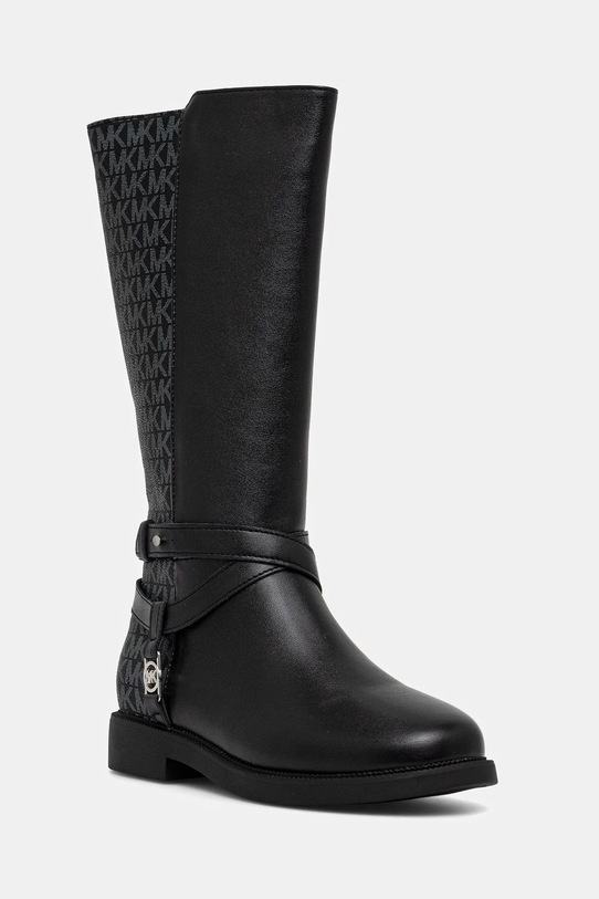 Детски ботуши Michael Kors ABIGAIL HIGH изкуствена кожа черен MK02657002