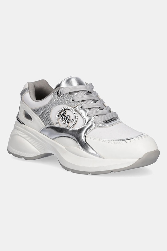 Michael Kors sneakersy dziecięce ZUMA imitacja skóry licowej srebrny MK02656101