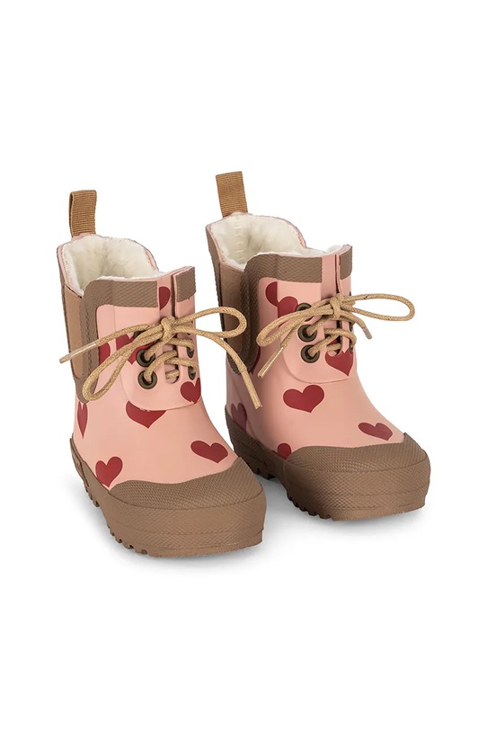 Konges Sløjd kalosze THERMO BOOTS PRINT różowy KS103543.G.9BYA