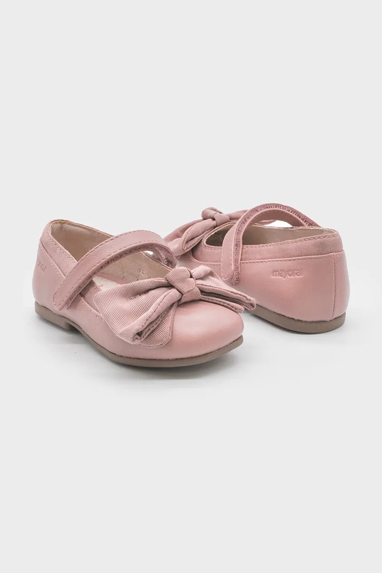 Mayoral balerini din piele pentru bebeluși 42555.21C.Baby.9BYA roz AW25