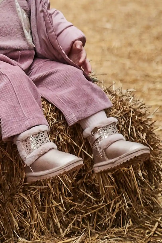 Mayoral buty zimowe dziecięce syntetyczny różowy 42575.34C.Baby.9BYA