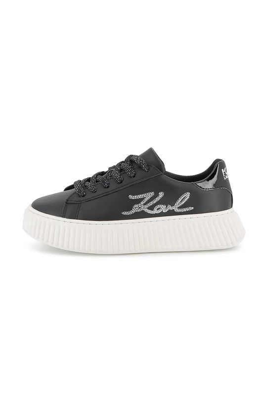 Karl Lagerfeld tenisówki skórzane Z30978.36.39 czarny AW25