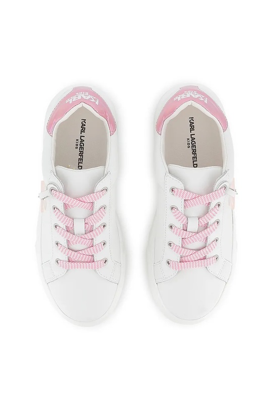 Karl Lagerfeld sneakersy skórzane dziecięce Z30979.36.39 biały