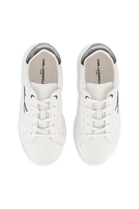 Karl Lagerfeld sneakersy skórzane dziecięce Z30982.36.39 biały
