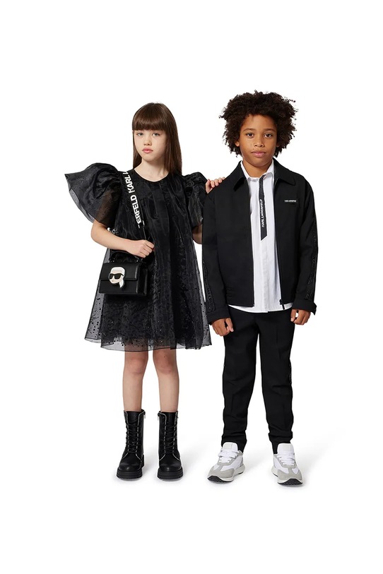 Παιδικές δερμάτινες μπότες Karl Lagerfeld Z30983.36.39