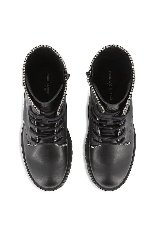 Karl Lagerfeld ghete din piele pentru copii Z30983.36.39 negru