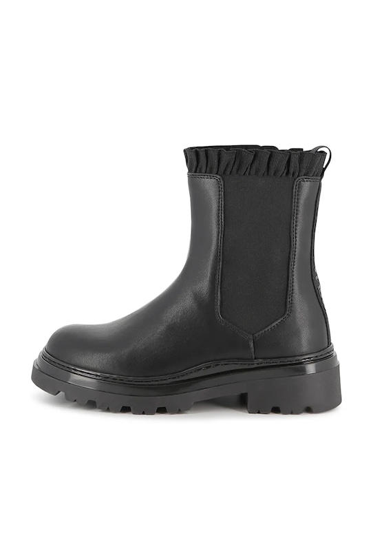Karl Lagerfeld sztyblety skórzane dziecięce Z30984.32.35 czarny AW25