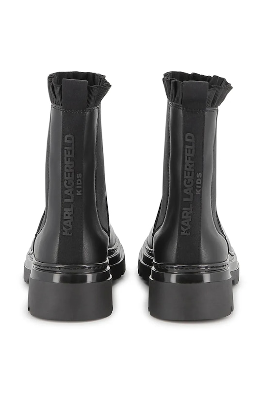 Dziewczynka Karl Lagerfeld sztyblety skórzane dziecięce Z30984.32.35 czarny