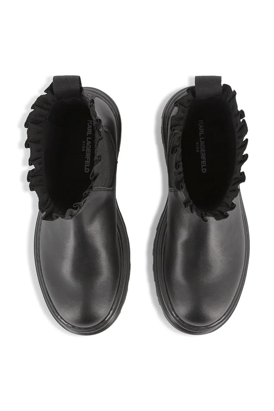 Karl Lagerfeld sztyblety skórzane dziecięce czarny Z30984.36.39