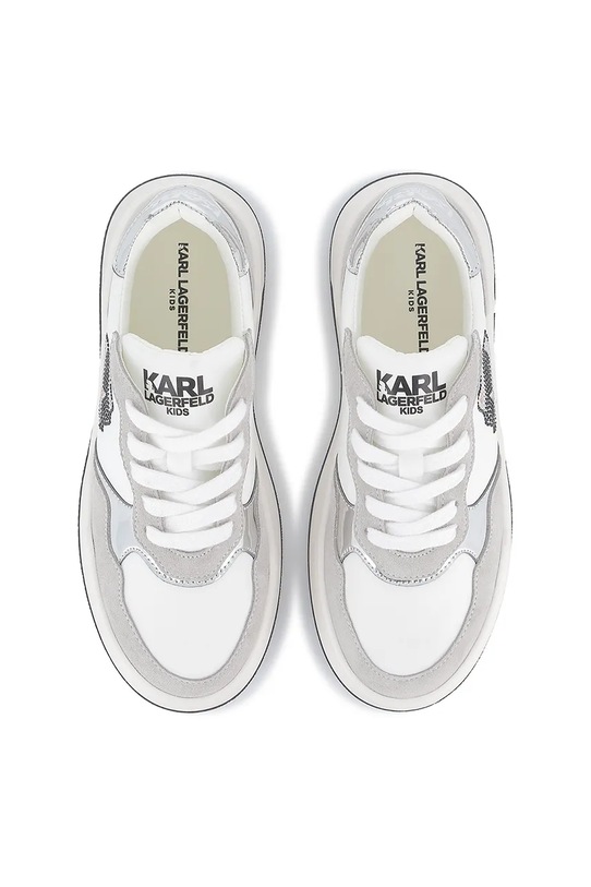 Karl Lagerfeld sneakers pentru copii Z30986.27.35 alb