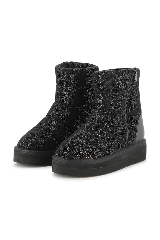Karl Lagerfeld buty zimowe dziecięce na zamek czarny Z30992.27.35