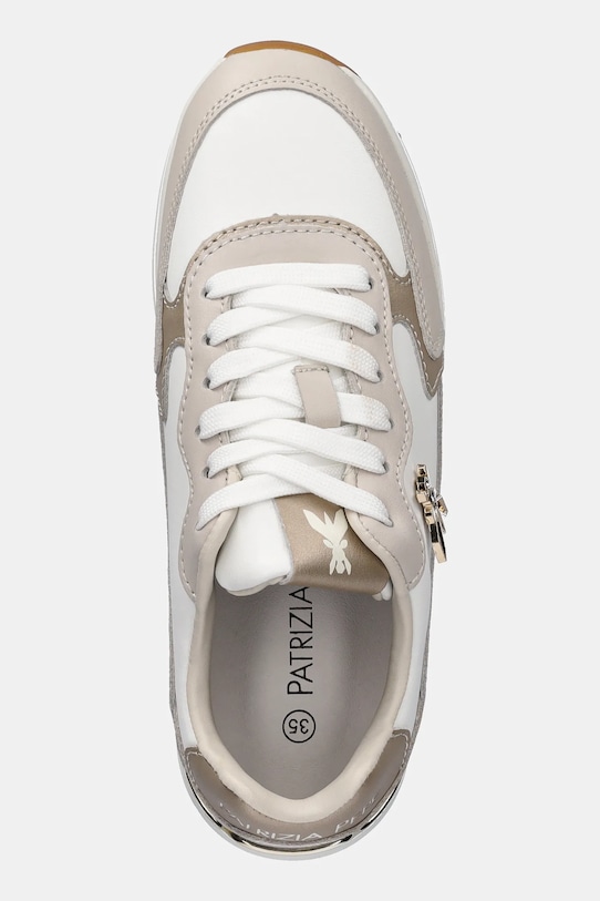 Patrizia Pepe sneakersy nubukowe dziecięce beżowy PPJ917