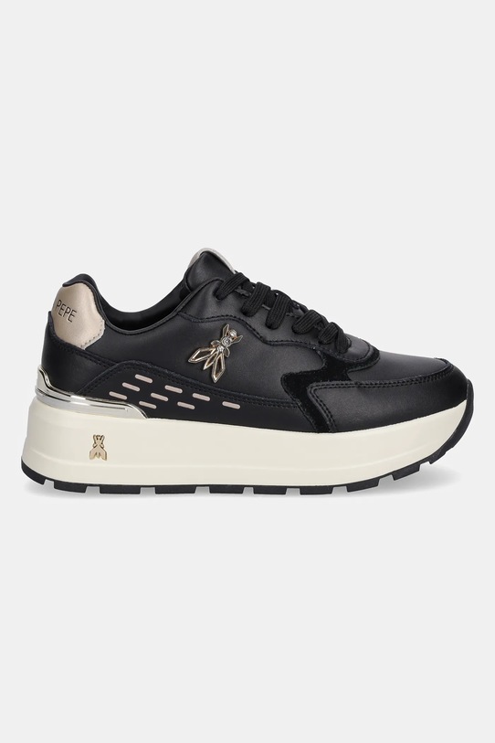 Παιδικά nubuck sneakers Patrizia Pepe PPJ917 μαύρο AW25