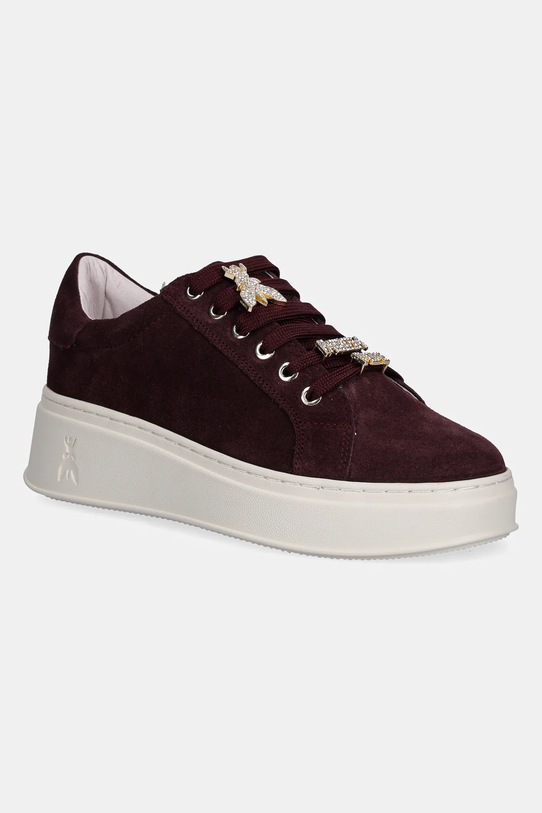 Παιδικά sneakers σουέτ Patrizia Pepe μικρό μπορντό PPJ905